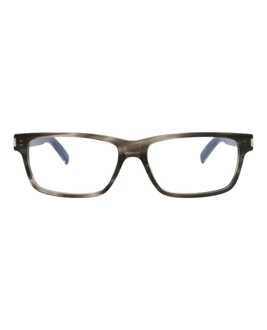 Saint Laurent Mens Square/Rectangle Havana Crystal Transparent Fashion Designer Eyewear