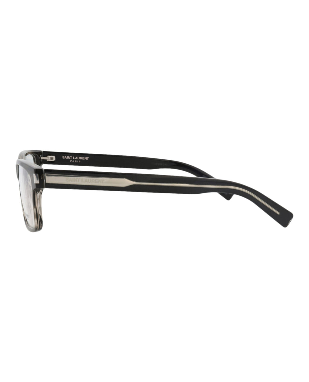 Saint Laurent Mens Square/Rectangle Havana Crystal Transparent Fashion Designer Eyewear