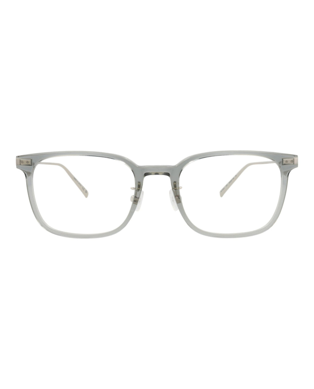 Saint Laurent Unisex Square/Rectangle Grey Silver Transparent Fashion Designer Eyewear