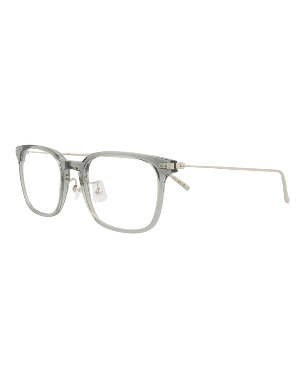 Saint Laurent Unisex Square/Rectangle Grey Silver Transparent Fashion Designer Eyewear