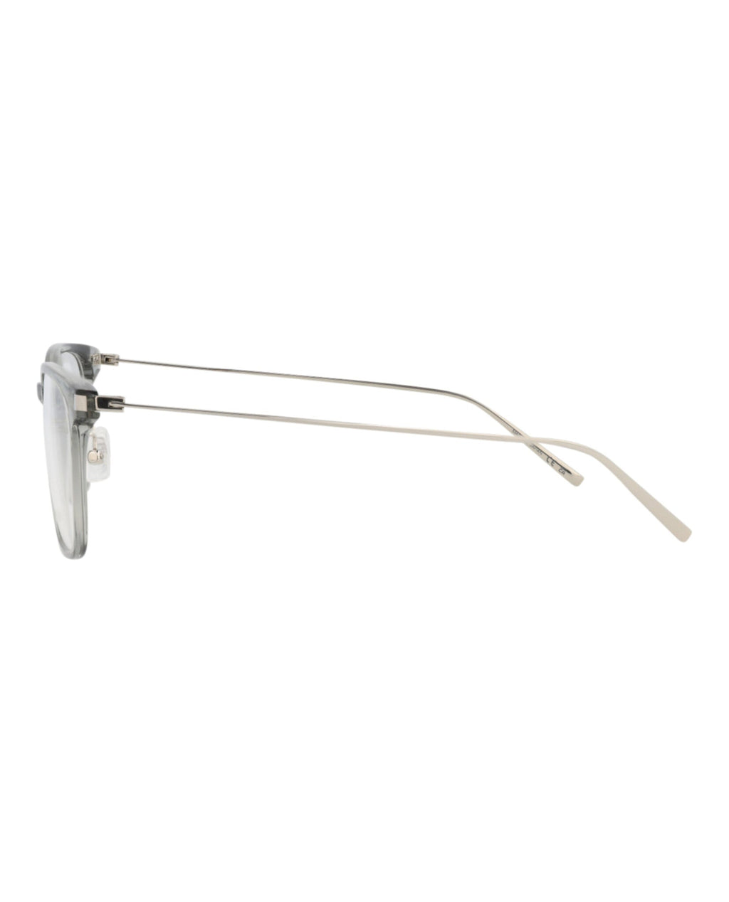 Saint Laurent Unisex Square/Rectangle Grey Silver Transparent Fashion Designer Eyewear