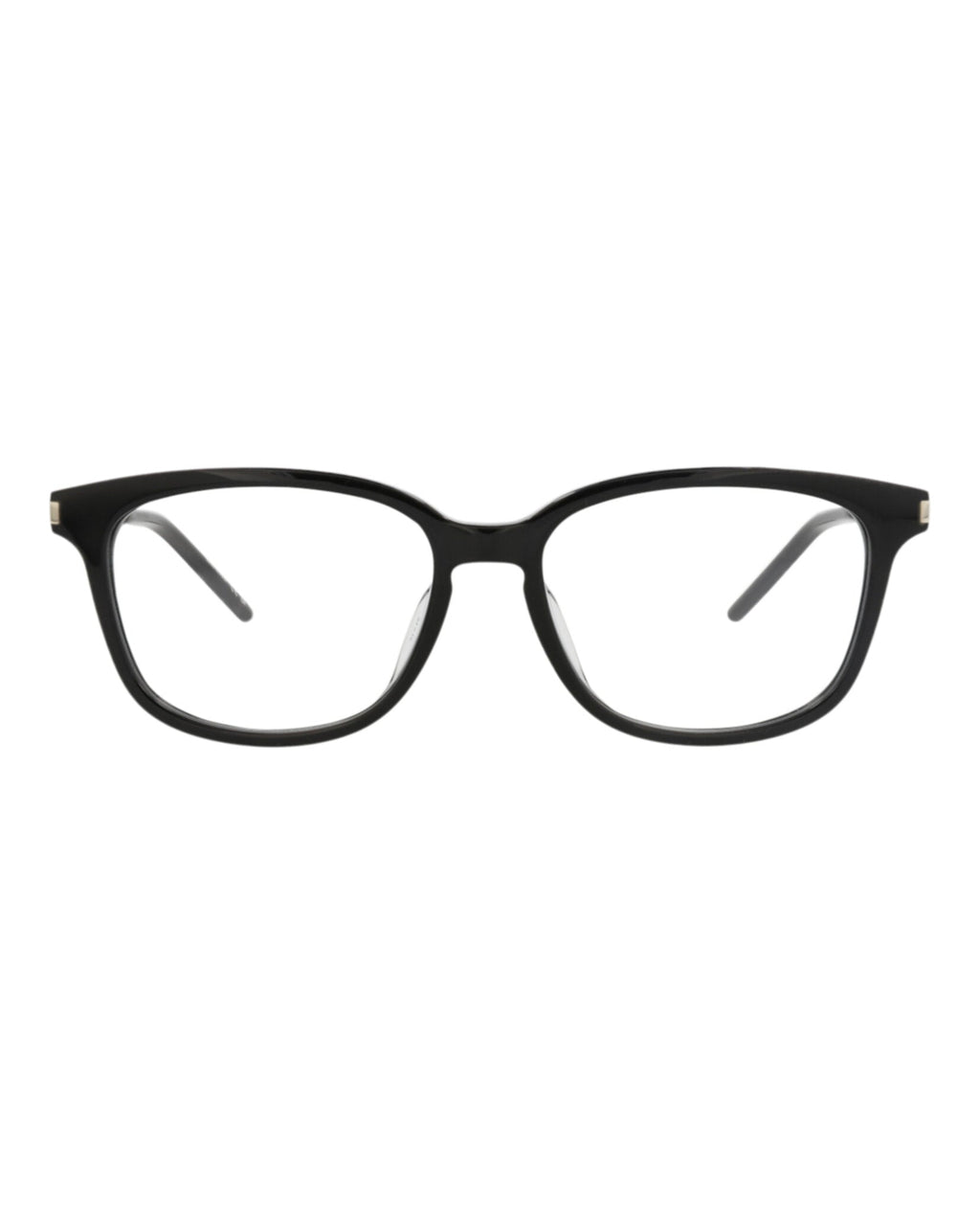 Saint Laurent Unisex Square/Rectangle Black Silver Transparent Fashion Designer Eyewear