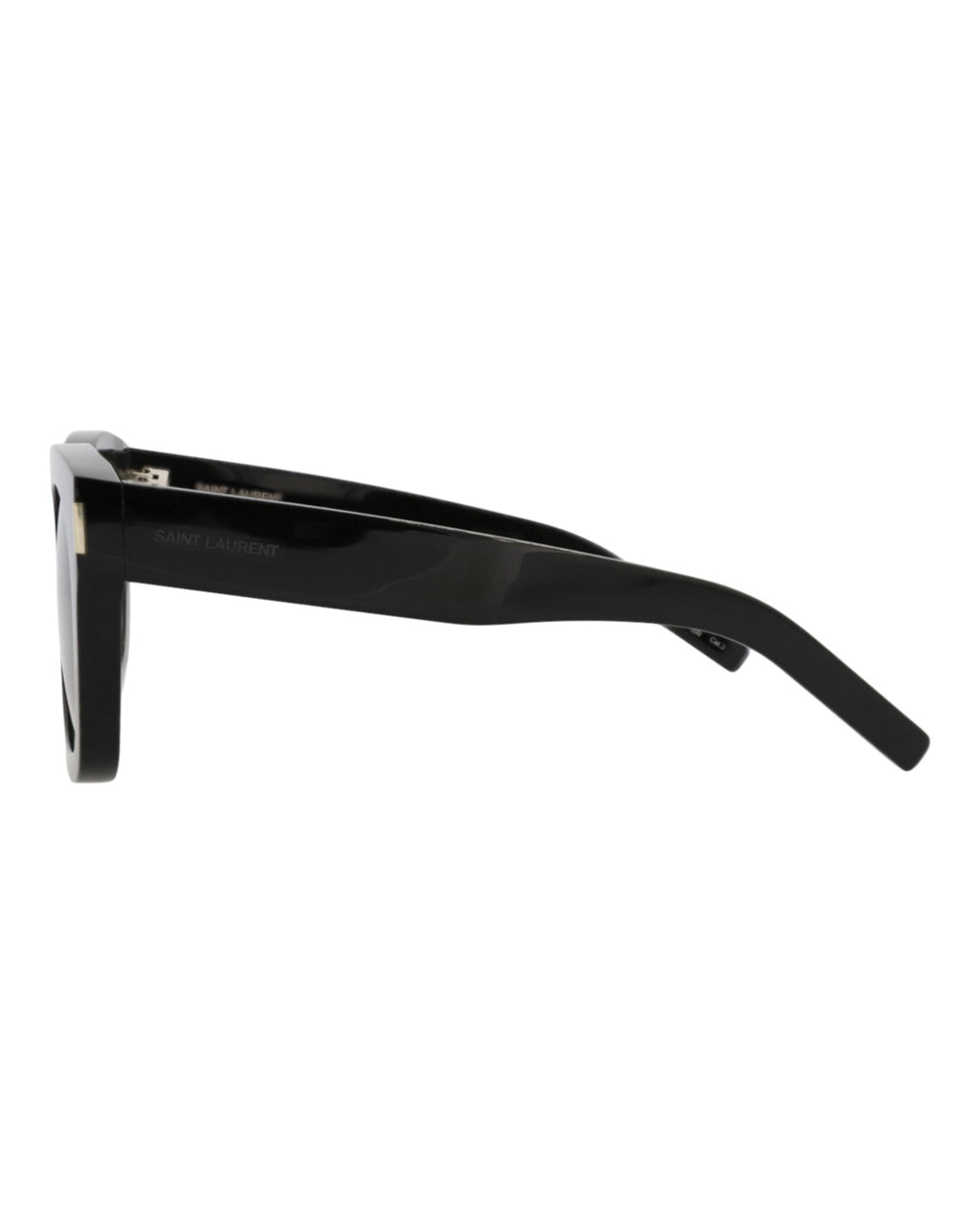 Saint Laurent Womens Square/Rectangle Black Black Black Fashion Designer Eyewear