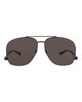 Saint Laurent Womens Aviator Black Black Black Fashion Designer Eyewear