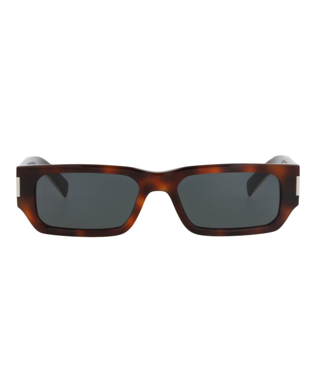 Saint Laurent Unisex Square/Rectangle Havana Crystal Black Fashion Designer Eyewear