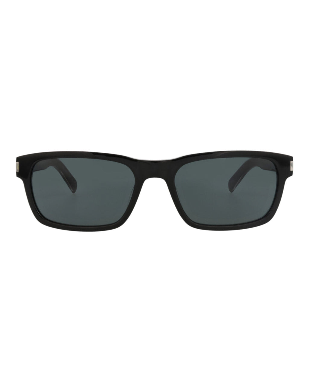 Saint Laurent Mens Square/Rectangle Black Crystal Black Fashion Designer Eyewear