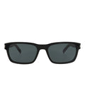 Saint Laurent Mens Square/Rectangle Black Crystal Black Fashion Designer Eyewear