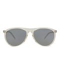Saint Laurent Unisex Aviator Beige Beige Silver Fashion Designer Eyewear