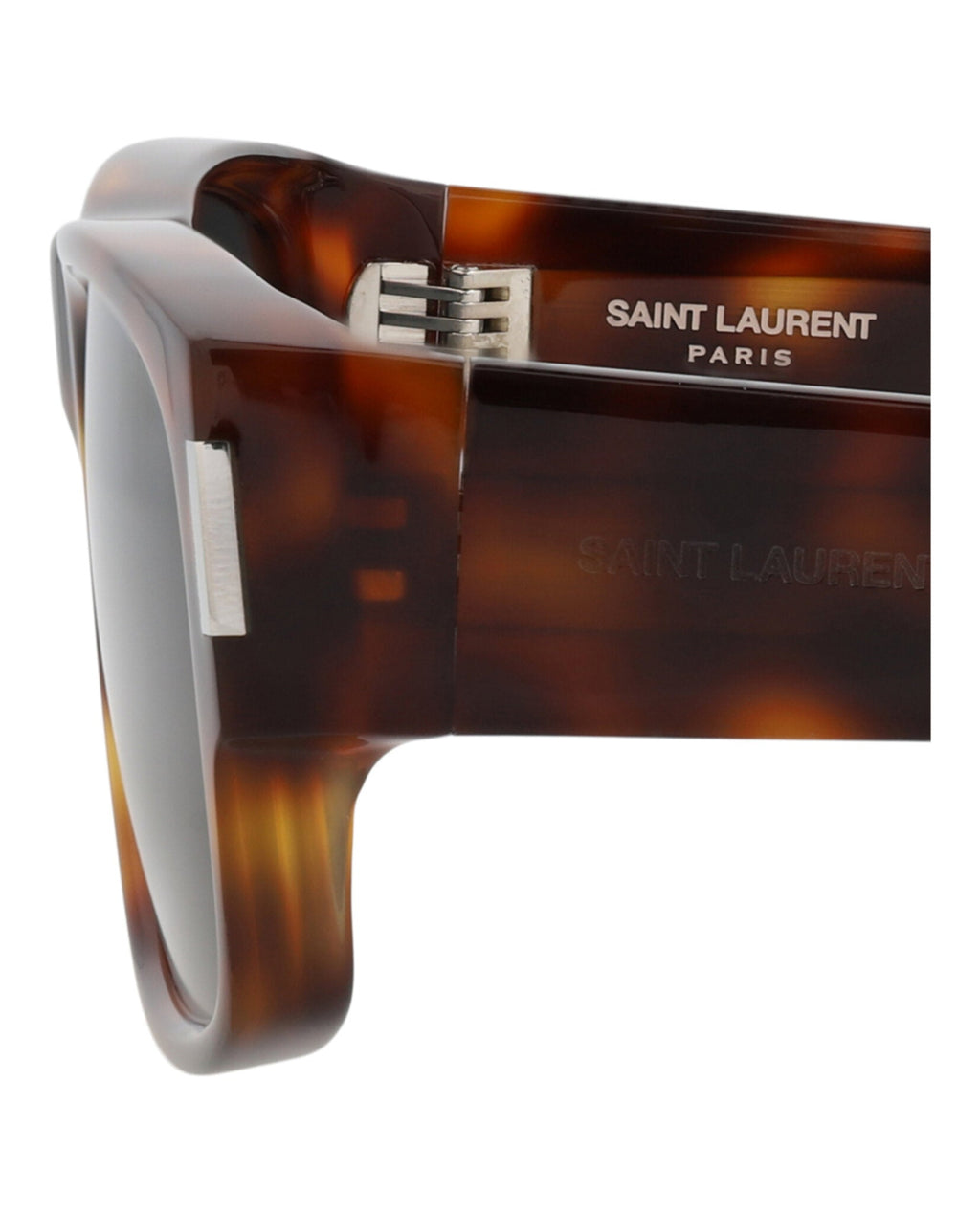 Saint Laurent Mens Square/Rectangle Havana Havana Black Fashion Designer Eyewear