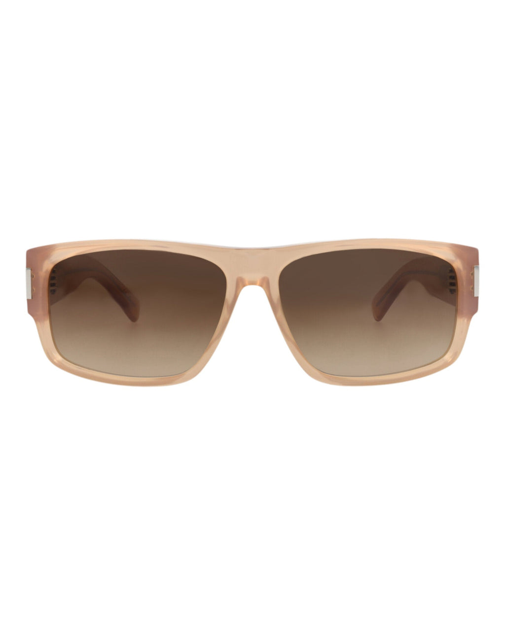 Saint Laurent Mens Square/Rectangle Orange Orange Brown Fashion Designer Eyewear