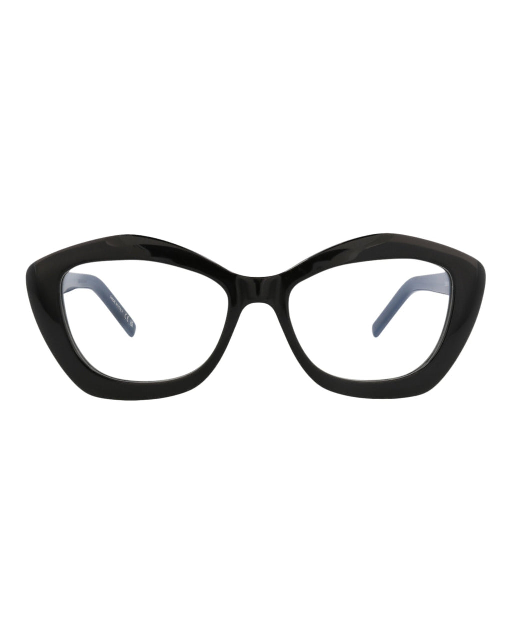 Saint Laurent Womens Cat Eye Black Black Transparent Fashion Designer Eyewear