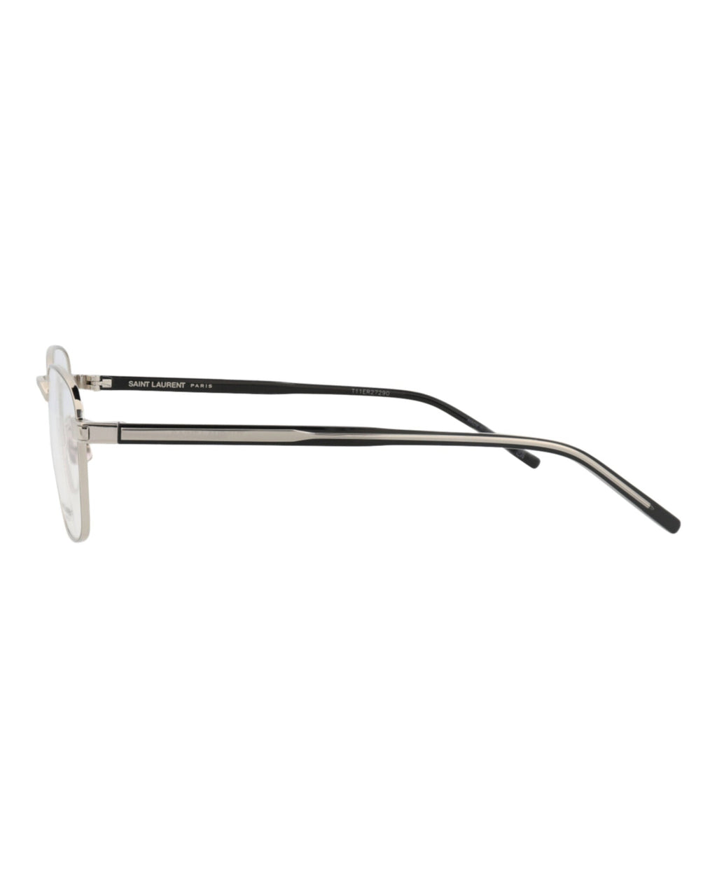 Saint Laurent Unisex Square/Rectangle Silver Crystal Transparent Fashion Designer Eyewear