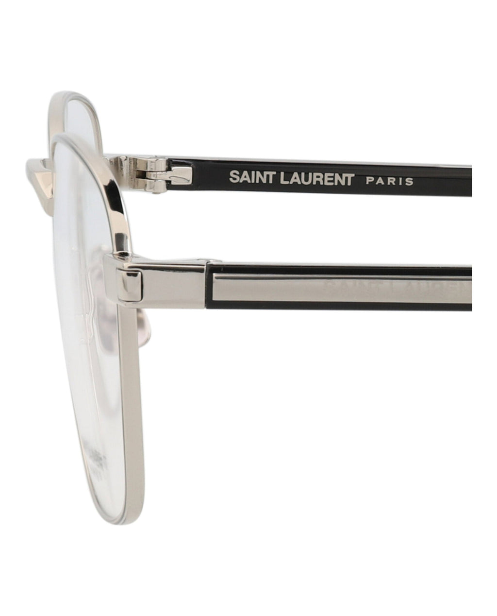 Saint Laurent Unisex Square/Rectangle Silver Crystal Transparent Fashion Designer Eyewear
