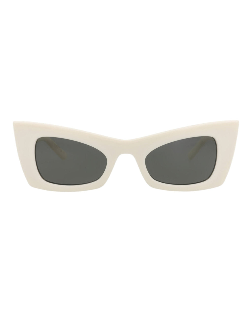 Saint Laurent Womens Cat Eye Ivory Ivory Grey Fashion Designer Eyewear
