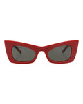 Saint Laurent Womens Cat Eye Red Red Grey Fashion Designer Eyewear
