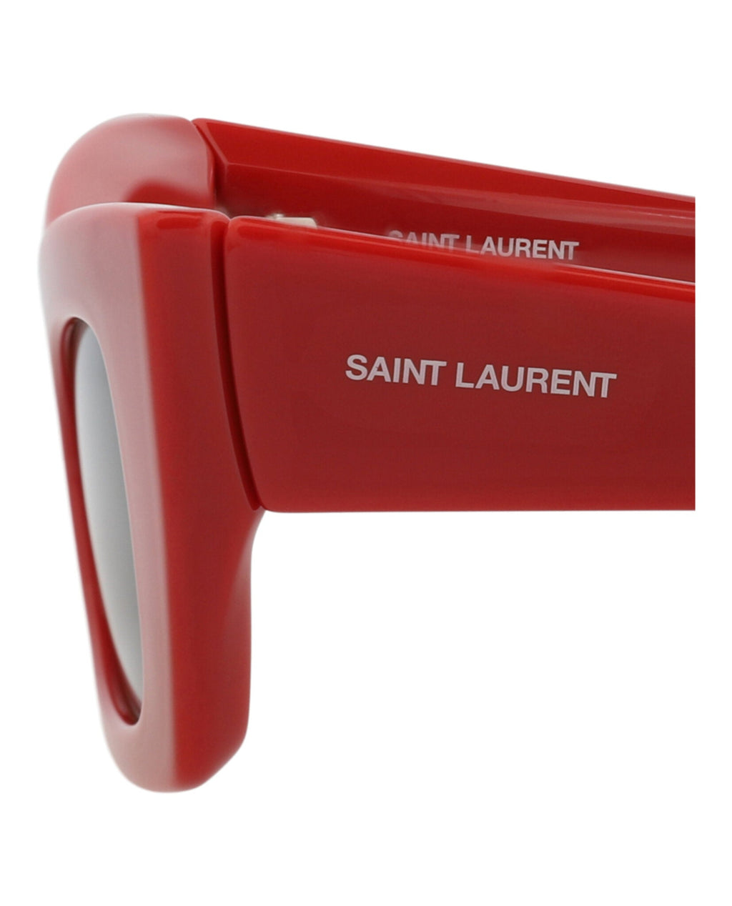 Saint Laurent Womens Cat Eye Red Red Grey Fashion Designer Eyewear