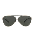 Saint Laurent Unisex Aviator Silver Silver Grey Fashion Designer Eyewear