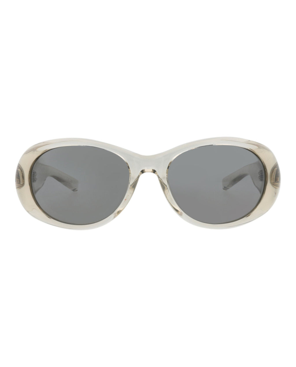 Saint Laurent Womens Round/Oval Beige Beige Silver Fashion Designer Eyewear