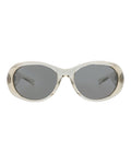 Saint Laurent Womens Round/Oval Beige Beige Silver Fashion Designer Eyewear