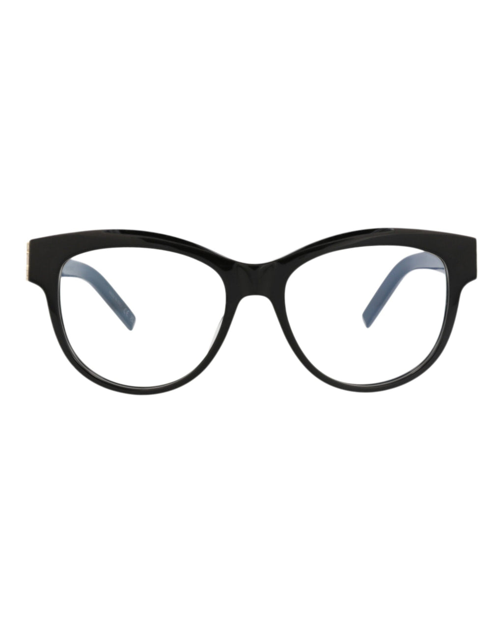 Saint Laurent Womens Cat Eye Black Black Transparent Fashion Designer Eyewear