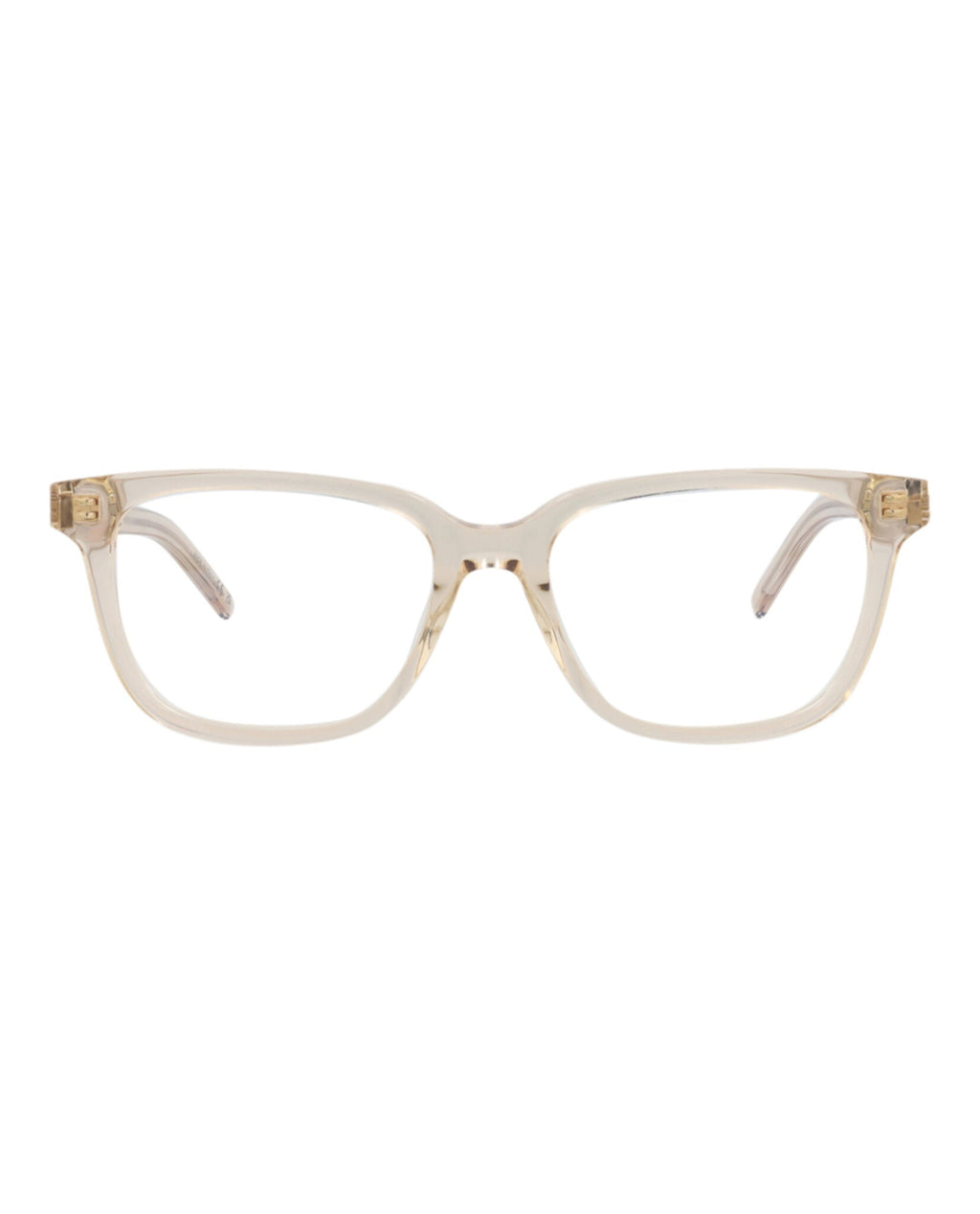 Saint Laurent Womens Square/Rectangle Nude Nude Transparent Fashion Designer Eyewear