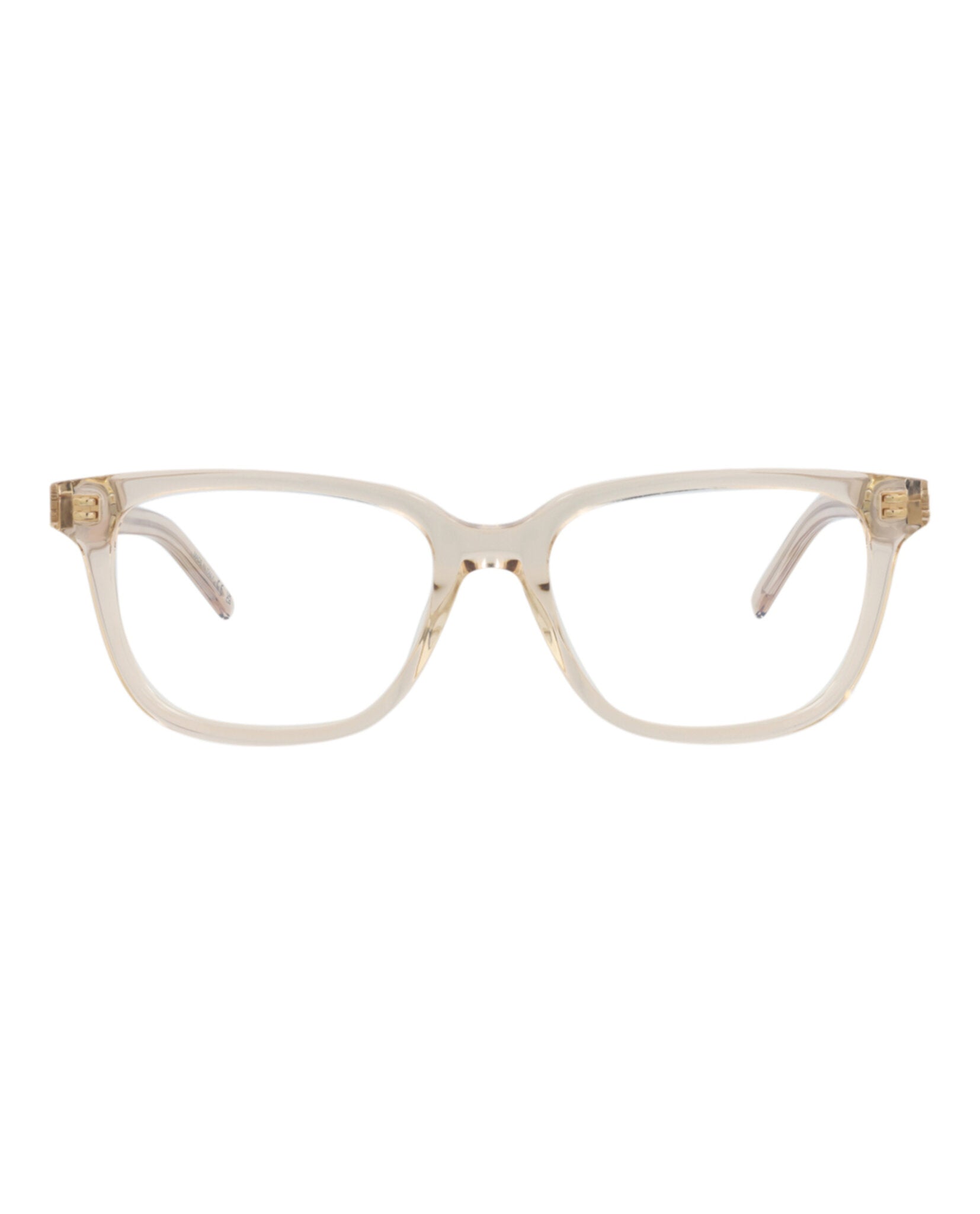 Saint Laurent Womens Square/Rectangle Nude Nude Transparent Fashion Designer Eyewear