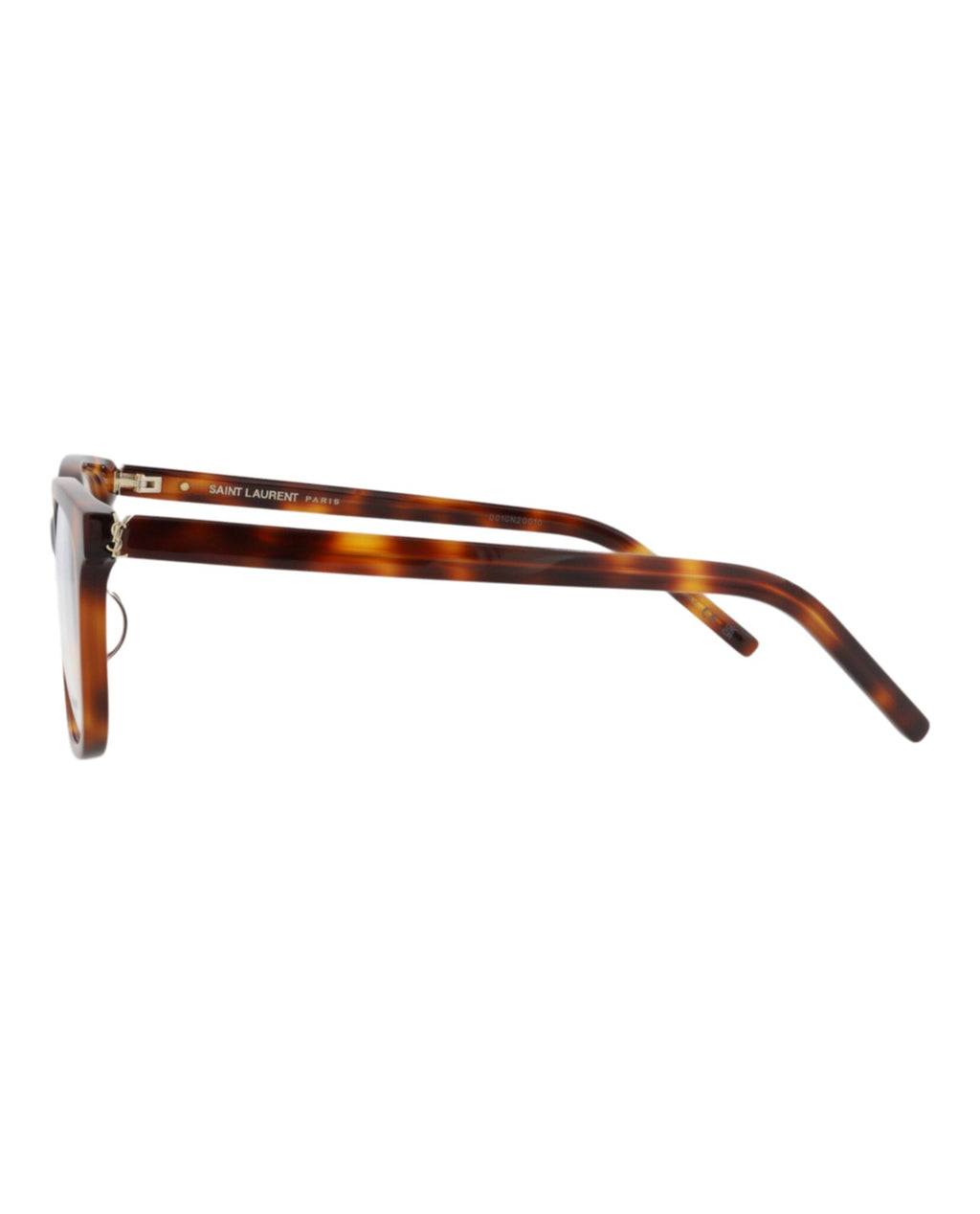 Saint Laurent Womens Square/Rectangle Havana Havana Transparent Fashion Designer Eyewear