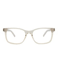 Saint Laurent Womens Round/Oval Beige Beige Transparent Fashion Designer Eyewear