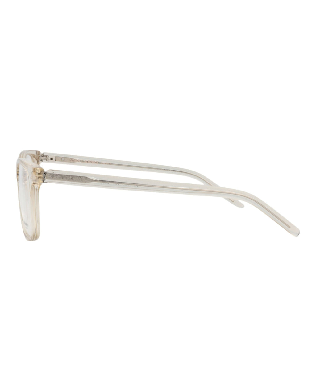 Saint Laurent Womens Round/Oval Beige Beige Transparent Fashion Designer Eyewear