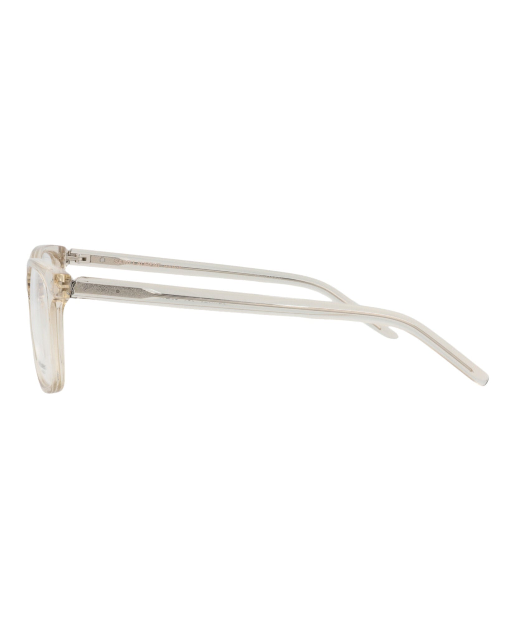Saint Laurent Womens Round/Oval Beige Beige Transparent Fashion Designer Eyewear