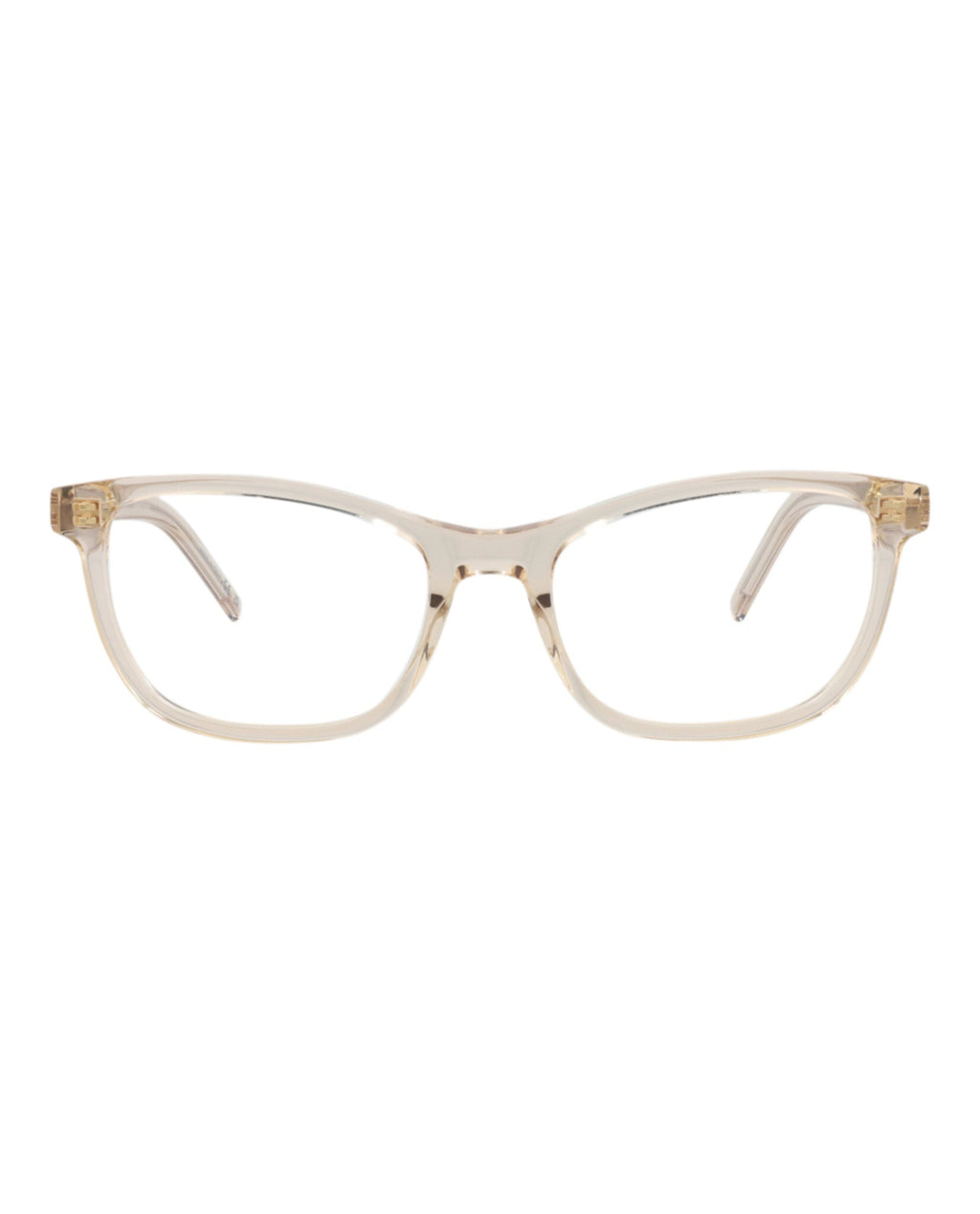 Saint Laurent Womens Cat Eye Nude Nude Transparent Fashion Designer Eyewear