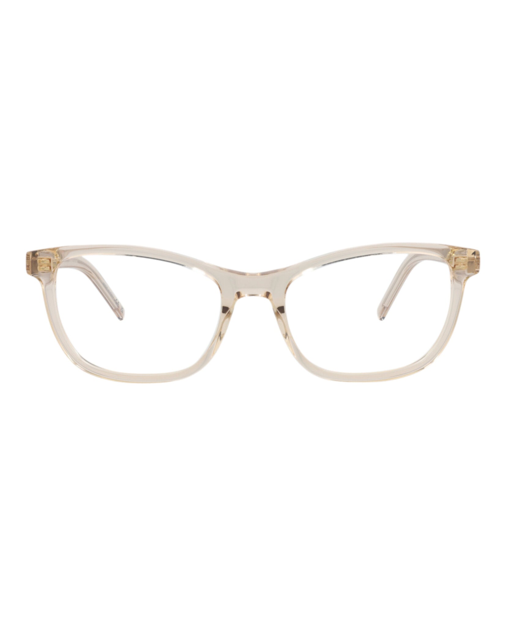 Saint Laurent Womens Cat Eye Nude Nude Transparent Fashion Designer Eyewear