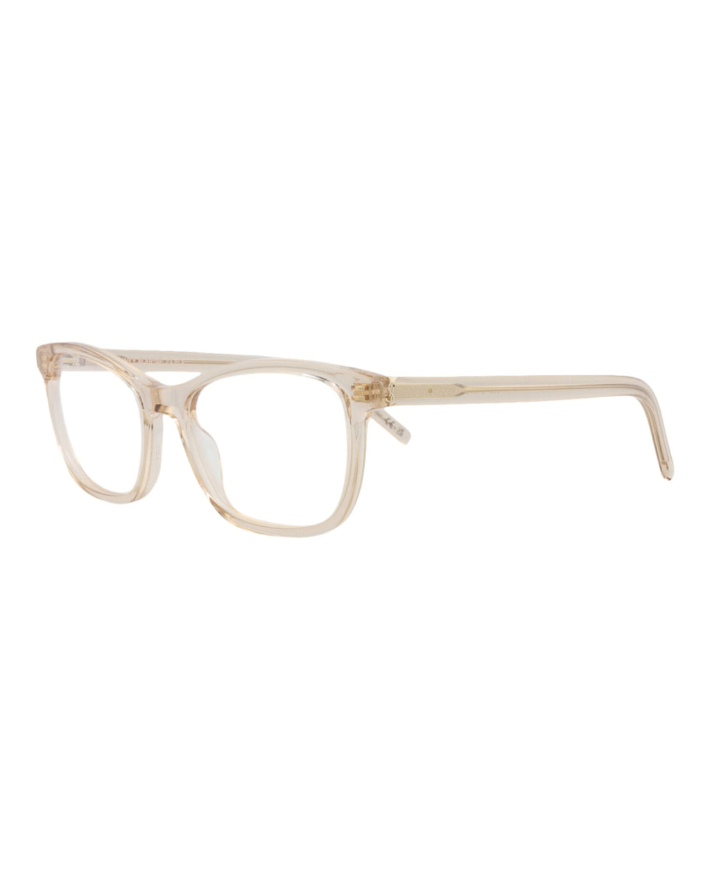 Saint Laurent Womens Cat Eye Nude Nude Transparent Fashion Designer Eyewear