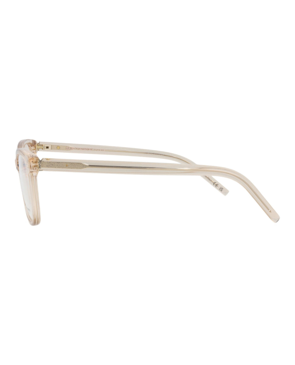 Saint Laurent Womens Cat Eye Nude Nude Transparent Fashion Designer Eyewear
