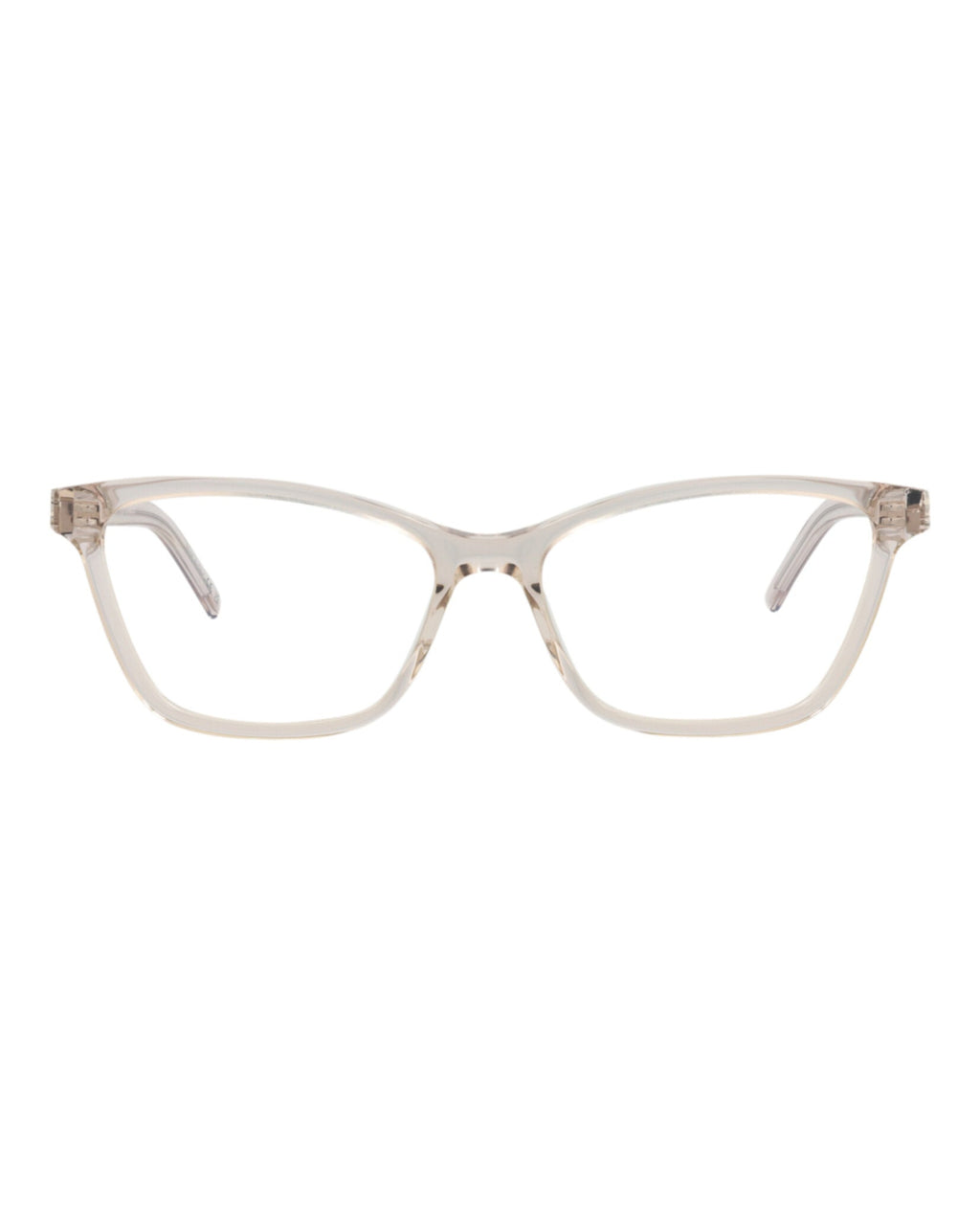 Saint Laurent Womens Cat Eye Nude Nude Transparent Fashion Designer Eyewear