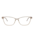 Saint Laurent Womens Cat Eye Nude Nude Transparent Fashion Designer Eyewear