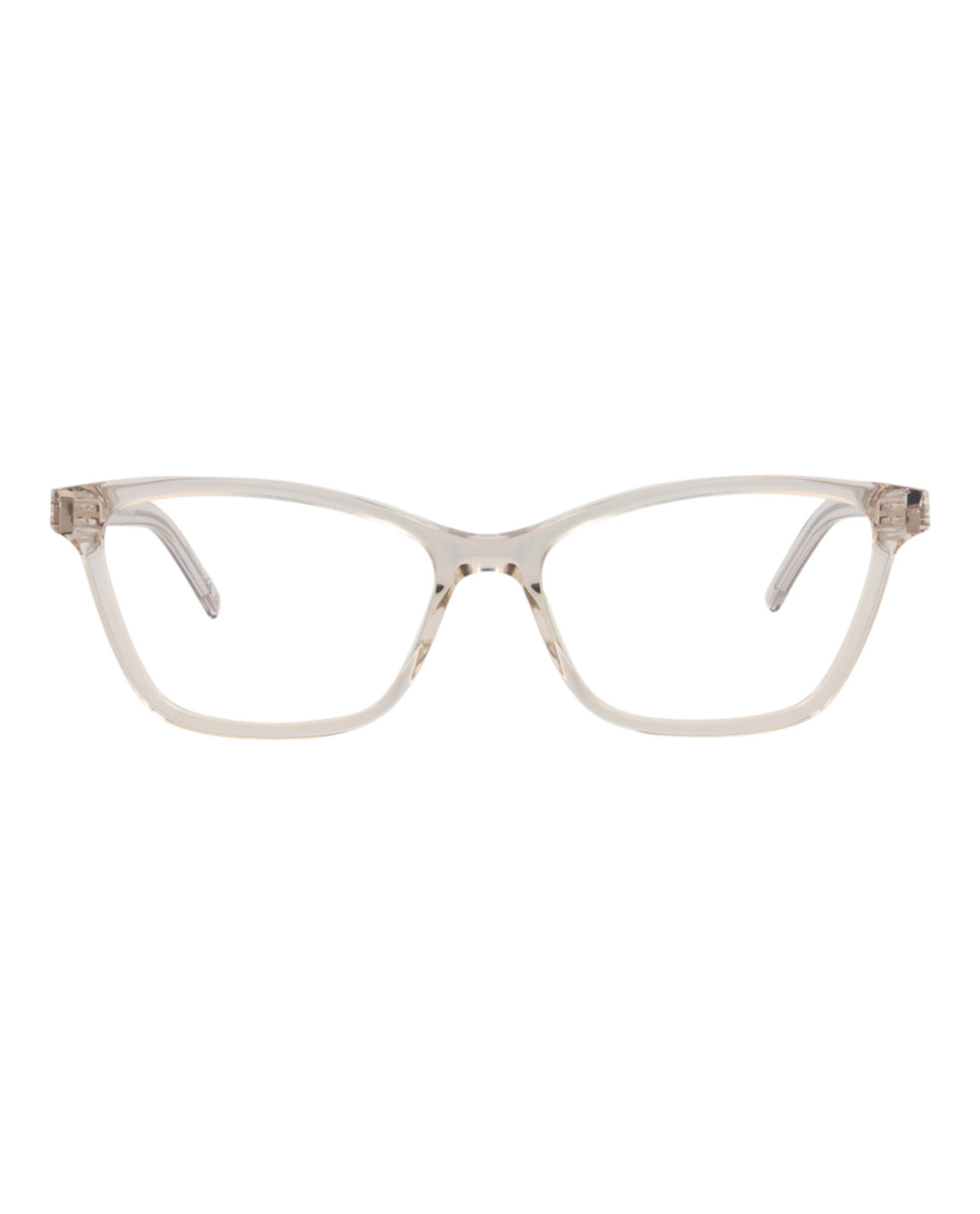 Saint Laurent Womens Cat Eye Nude Nude Transparent Fashion Designer Eyewear