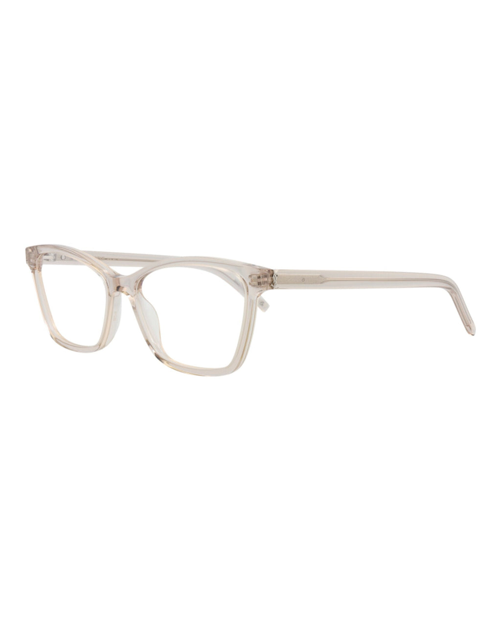 Saint Laurent Womens Cat Eye Nude Nude Transparent Fashion Designer Eyewear