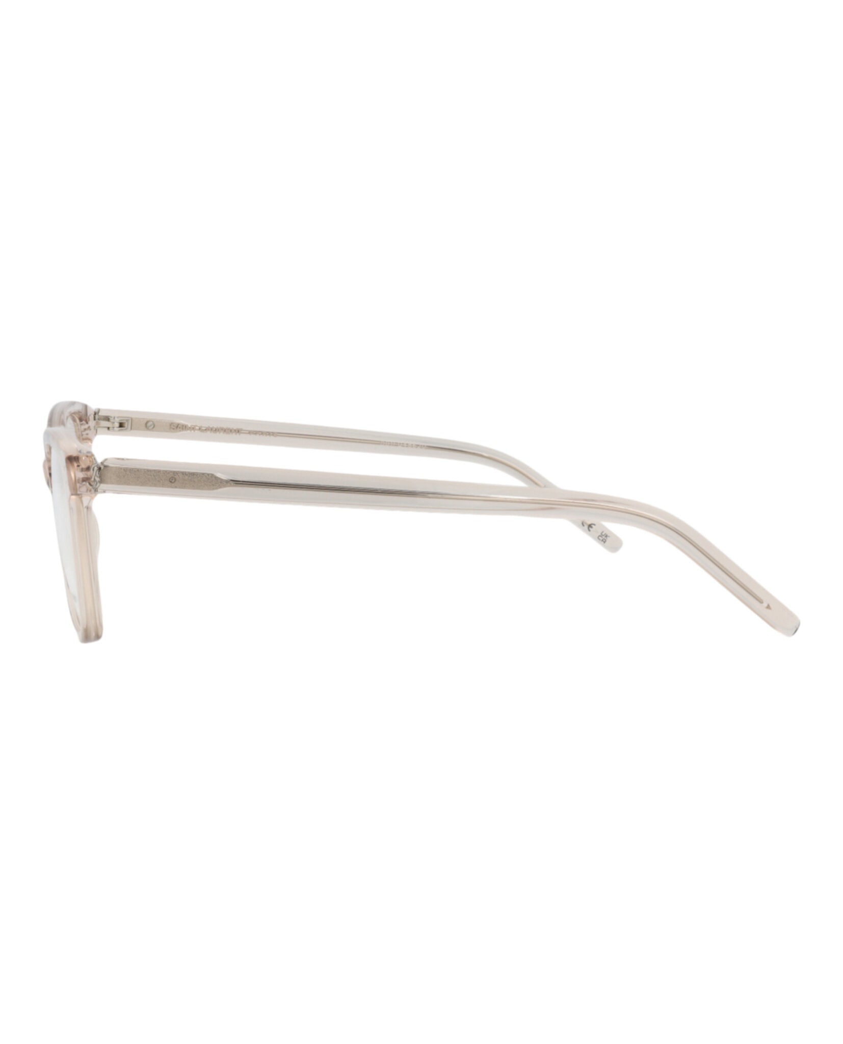 Saint Laurent Womens Cat Eye Nude Nude Transparent Fashion Designer Eyewear