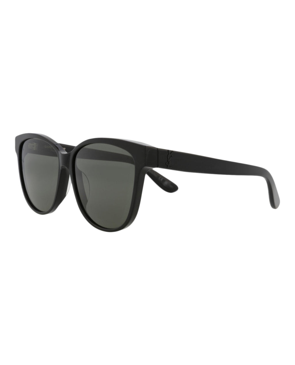 Saint Laurent Unisex Round/Oval Black Black Grey Fashion Designer Eyewear