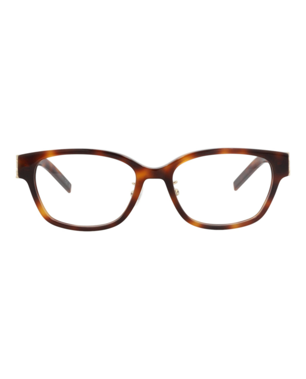 Saint Laurent Womens Square/Rectangle Havana Havana Transparent Fashion Designer Eyewear
