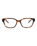 Saint Laurent Womens Square/Rectangle Havana Havana Transparent Fashion Designer Eyewear