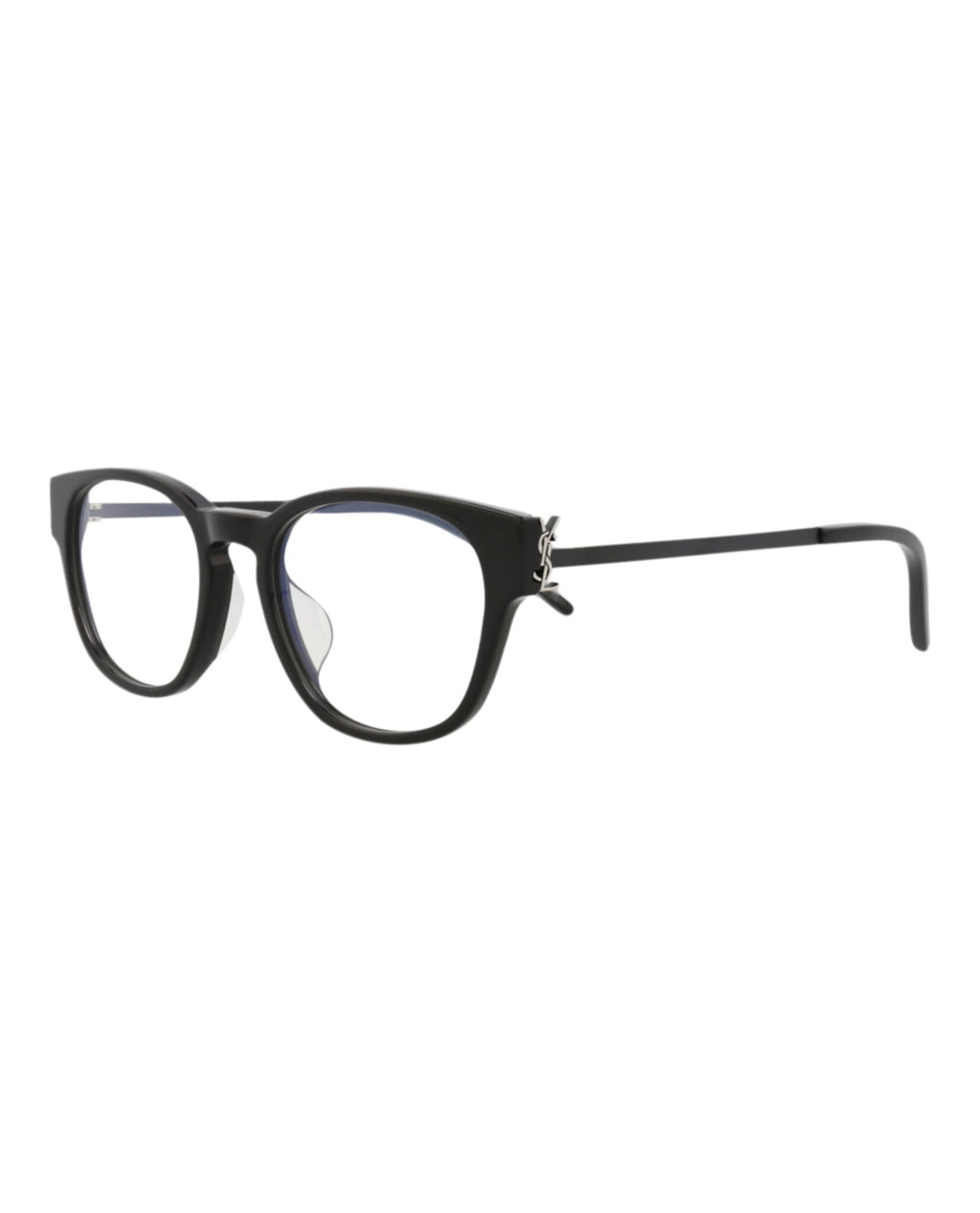 Saint Laurent Womens Round/Oval Black Black Transparent Fashion Designer Eyewear