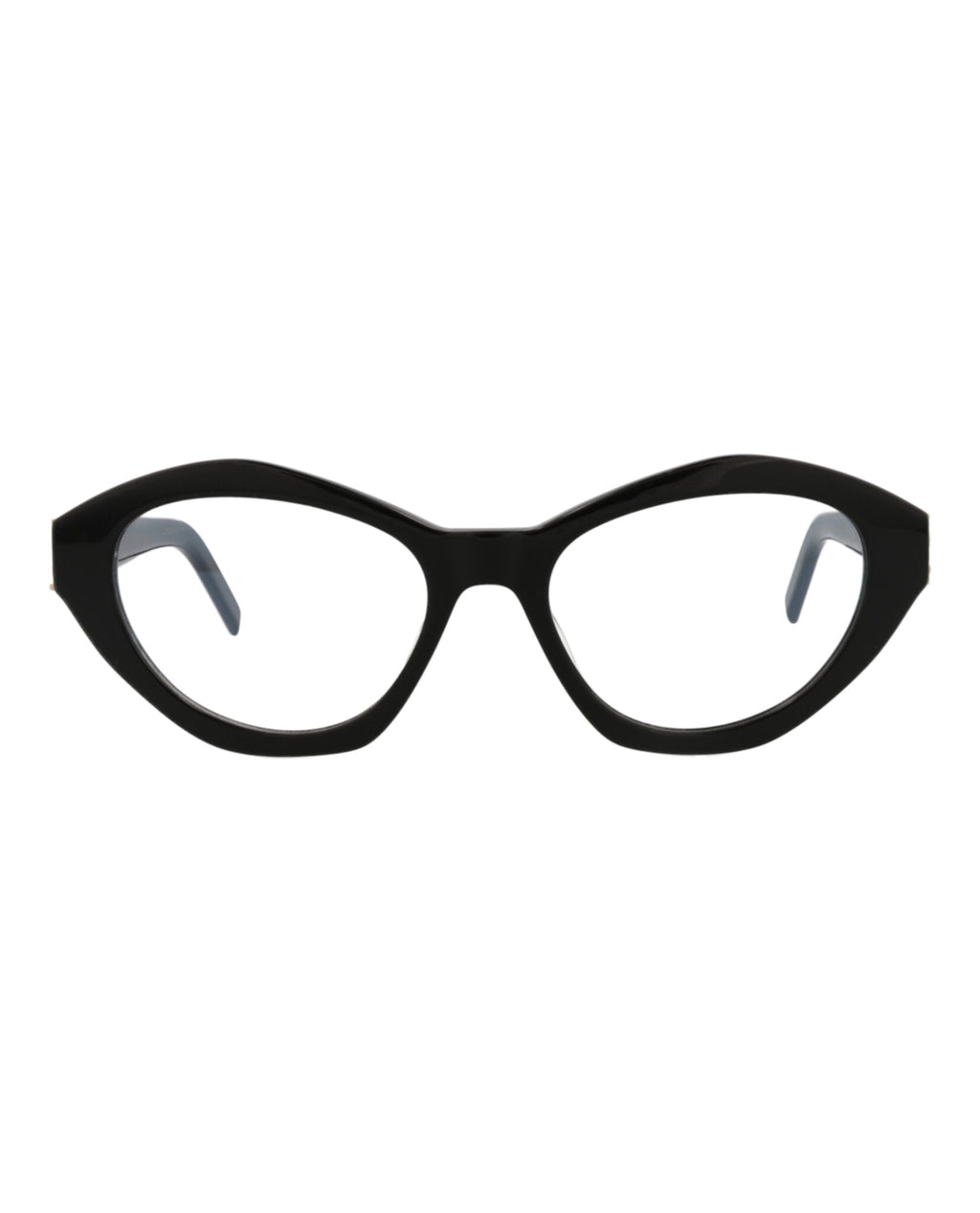 Saint Laurent Womens Cat Eye Black Black Transparent Fashion Designer Eyewear