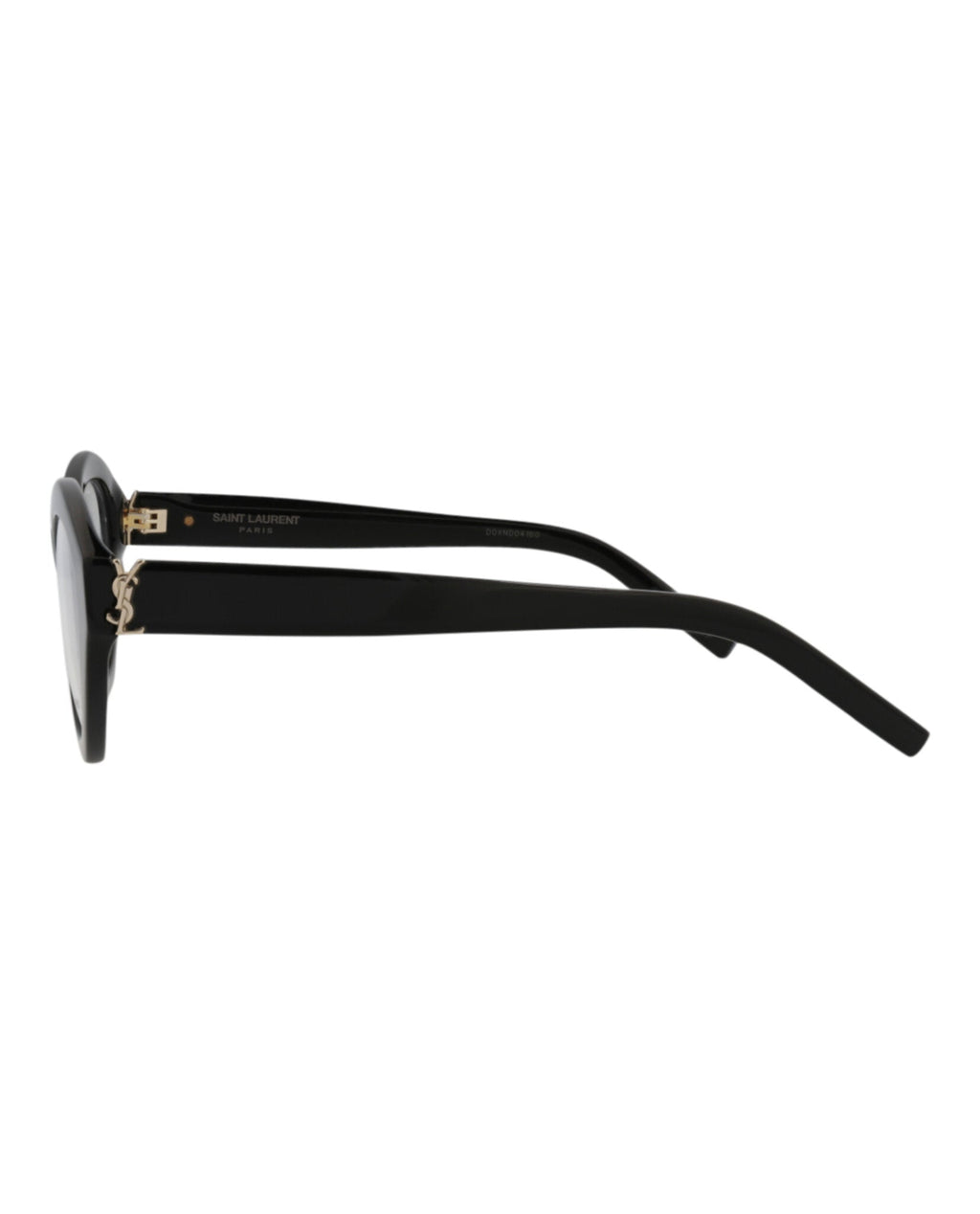 Saint Laurent Womens Cat Eye Black Black Transparent Fashion Designer Eyewear