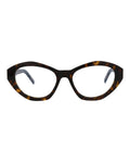 Saint Laurent Womens Cat Eye Havana Havana Transparent Fashion Designer Eyewear