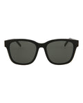Saint Laurent Unisex Square/Rectangle Black Black Grey Fashion Designer Eyewear