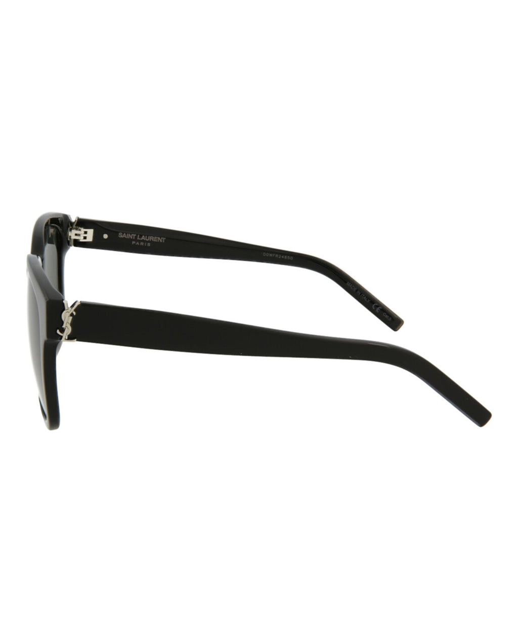 Saint Laurent Unisex Square/Rectangle Black Black Grey Fashion Designer Eyewear
