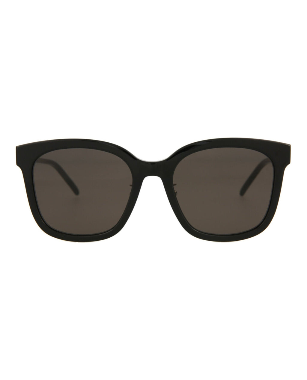 Saint Laurent Womens Square/Rectangle Black Silver Black Fashion Designer Eyewear