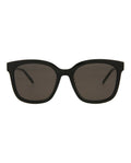 Saint Laurent Womens Square/Rectangle Black Silver Black Fashion Designer Eyewear
